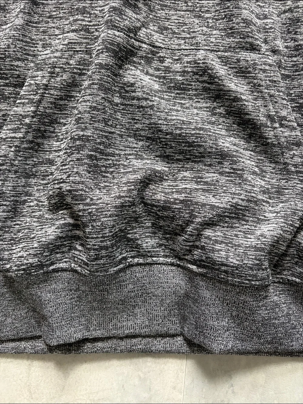 NBA Gray Heather Pullover Hoodie white NBA logo front long sleeve front pocket